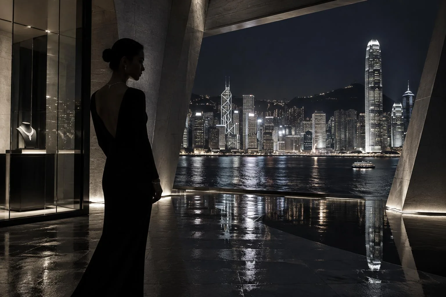 Hong Kong skyline seen from an AH & Co interior