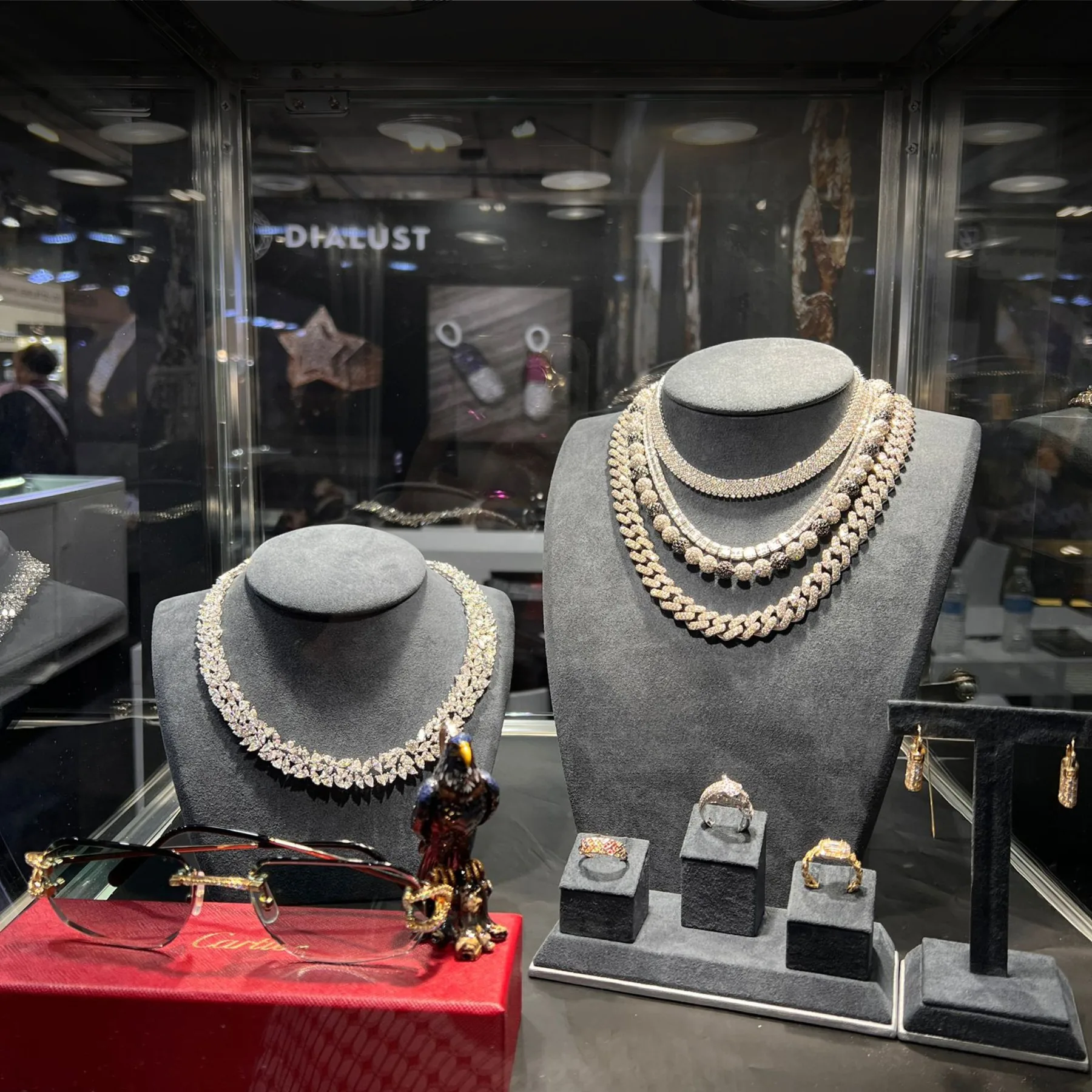 AH & Co diamond jewellery on display