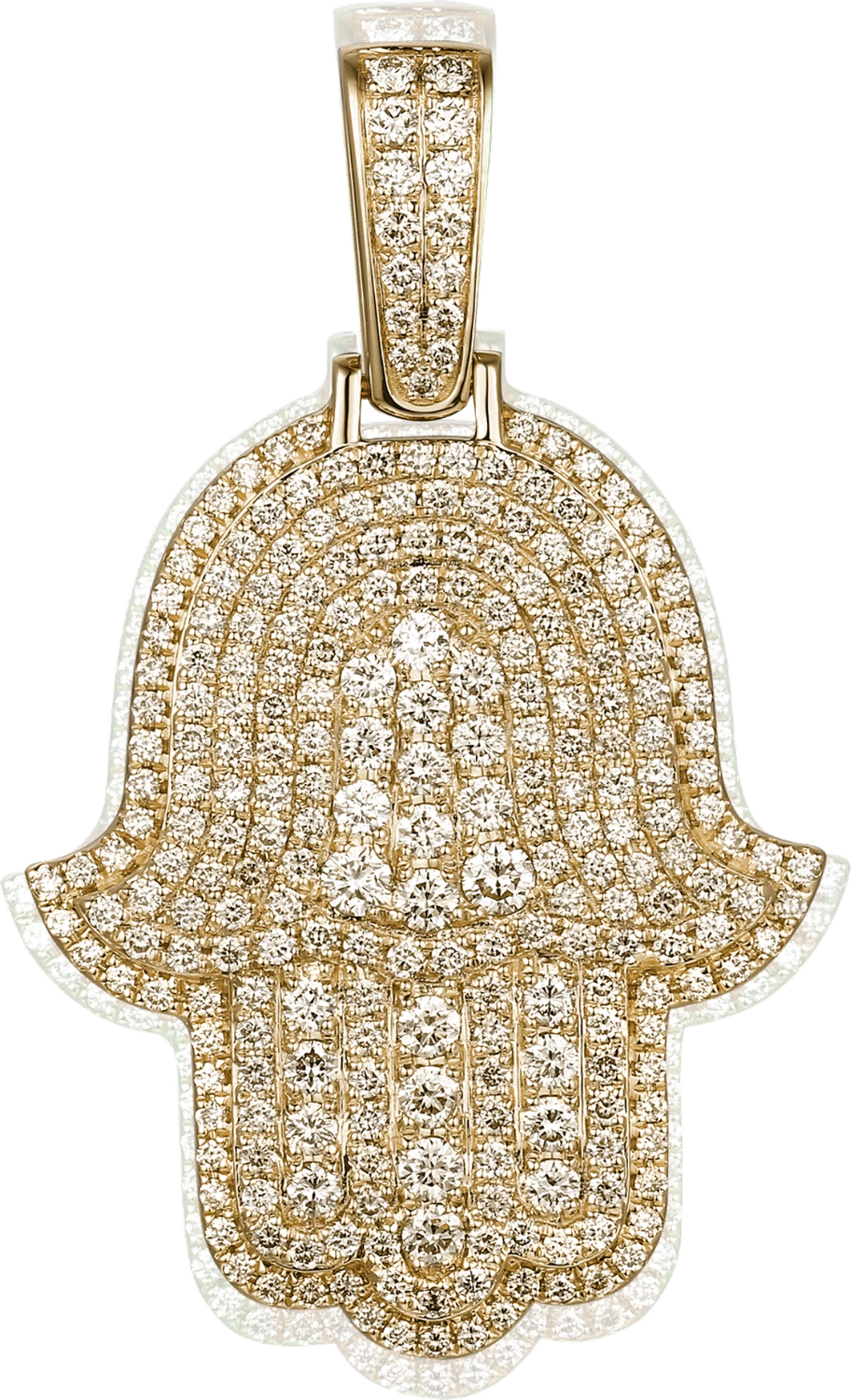 AH & Co diamond Hamsa pendant