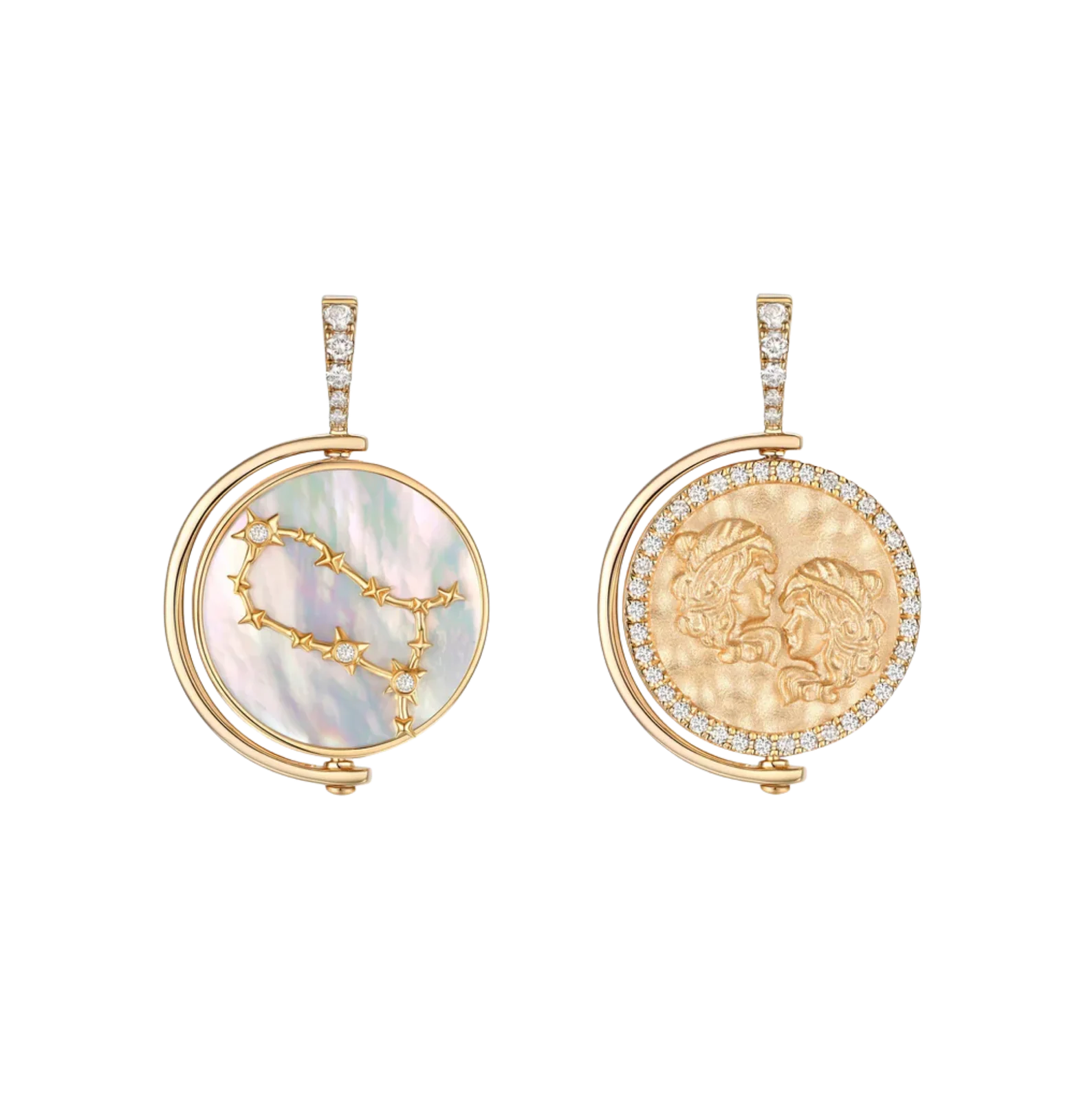 Gemini Diamond Constellation Pendant