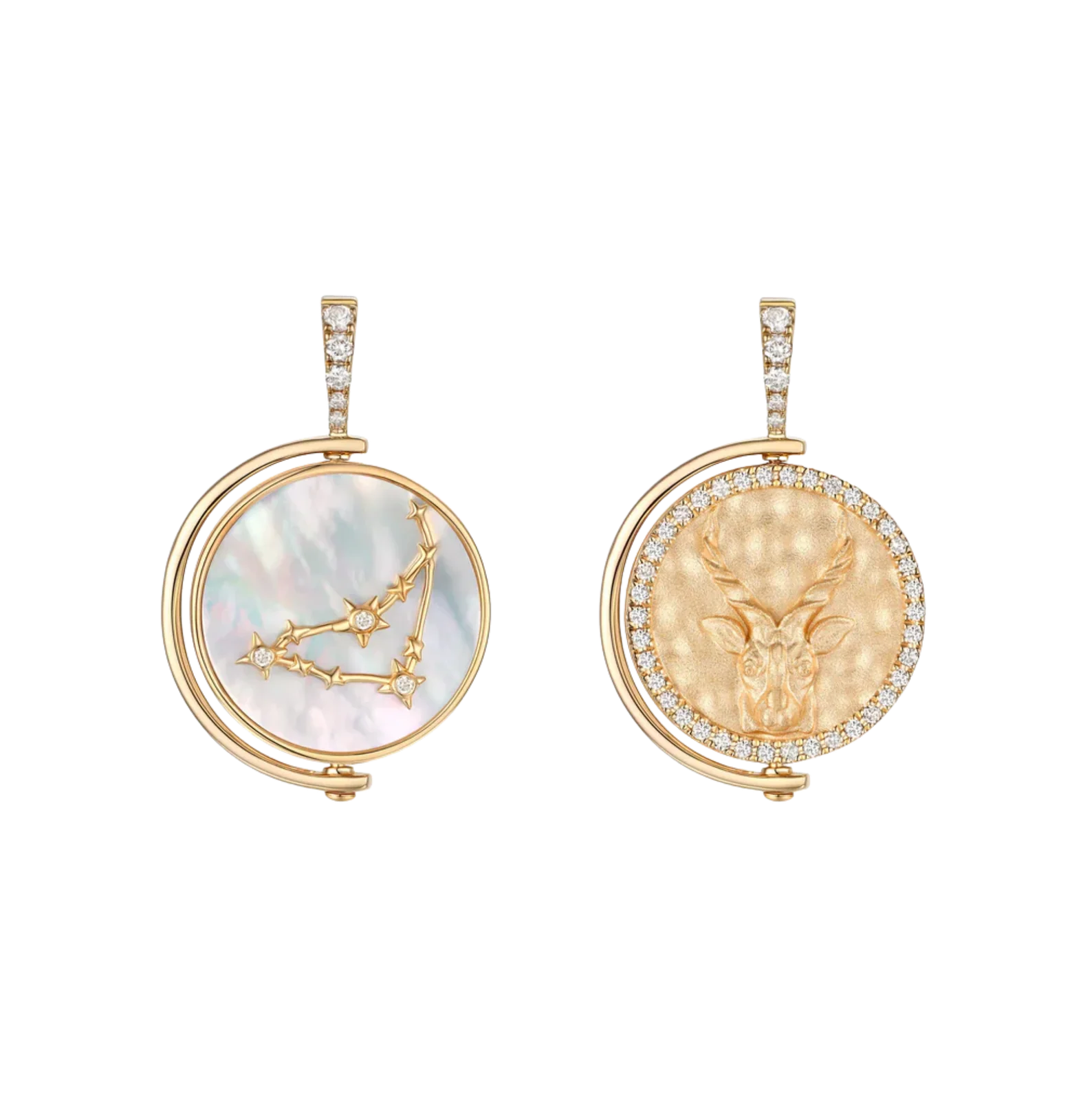 Capricorn Diamond Constellation Pendant