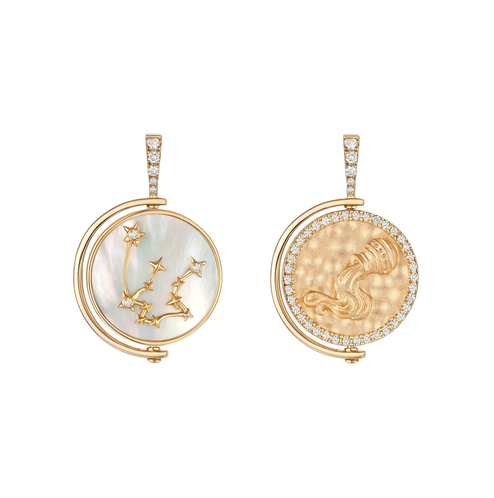 Aquarius Diamond Constellation Pendant
