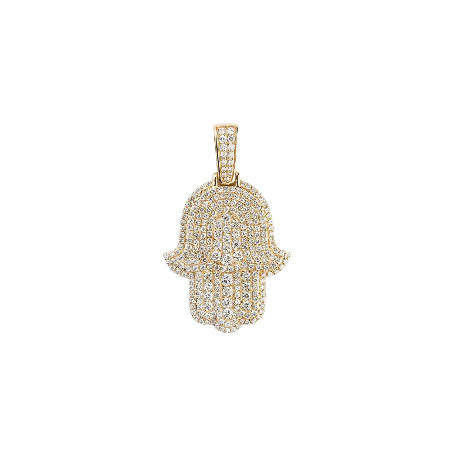 Large Diamond Hamsa Pendant