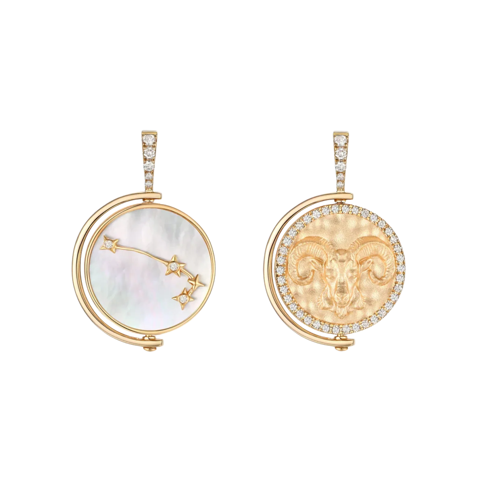 Aries Diamond Constellation Pendant