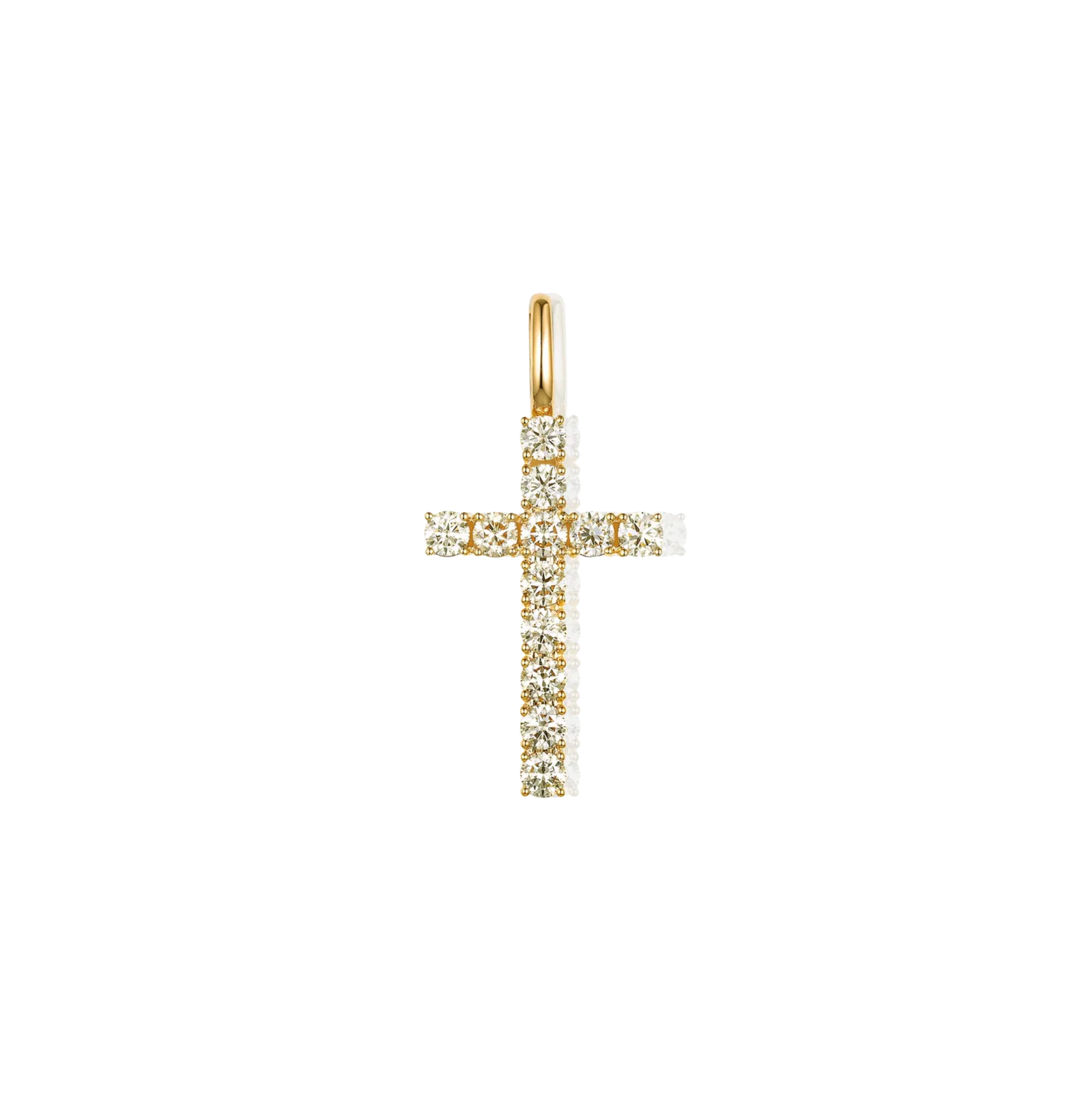 Classic Pave Diamond Cross Pendant