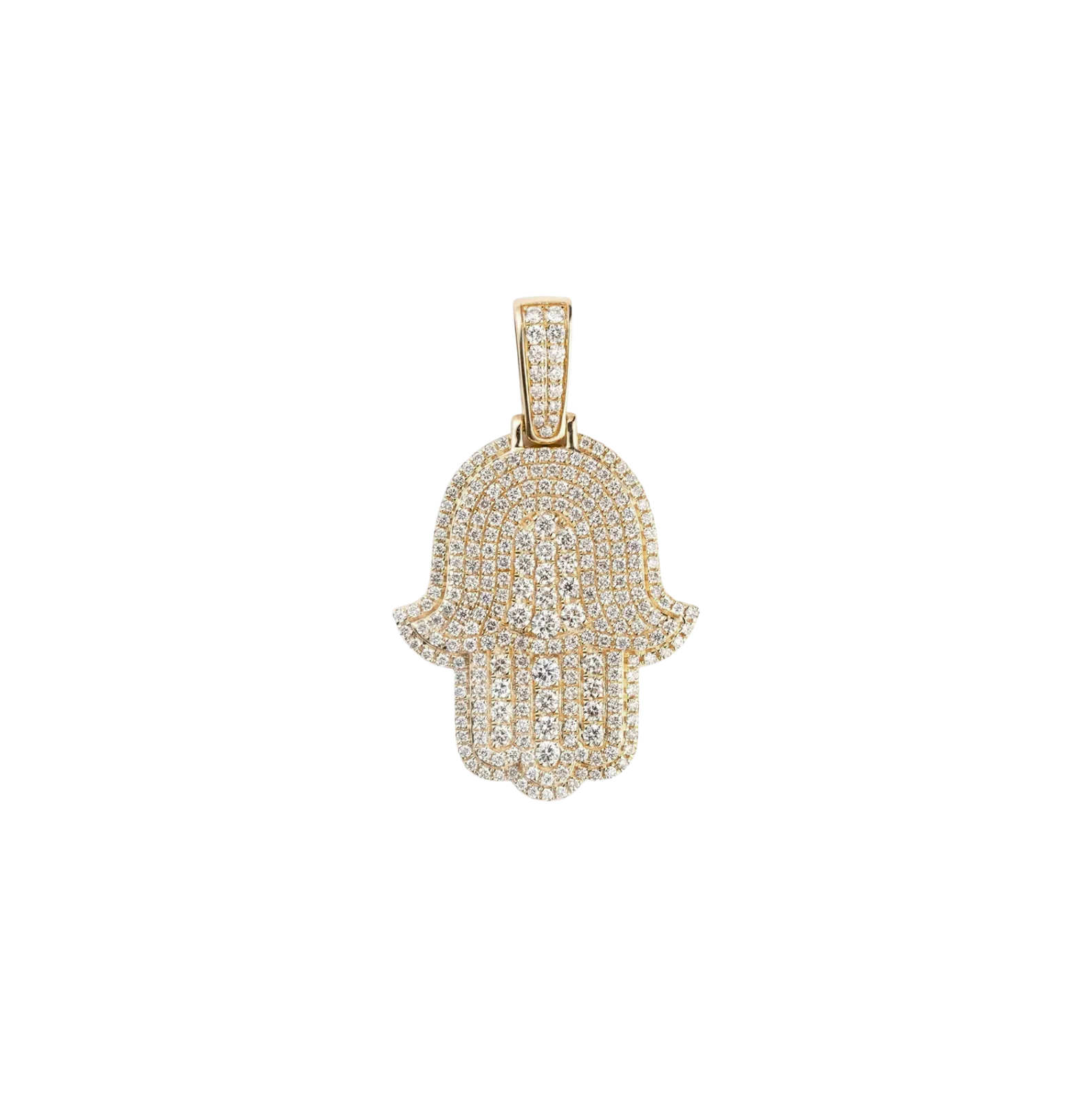 Diamond Hamsa Pendant