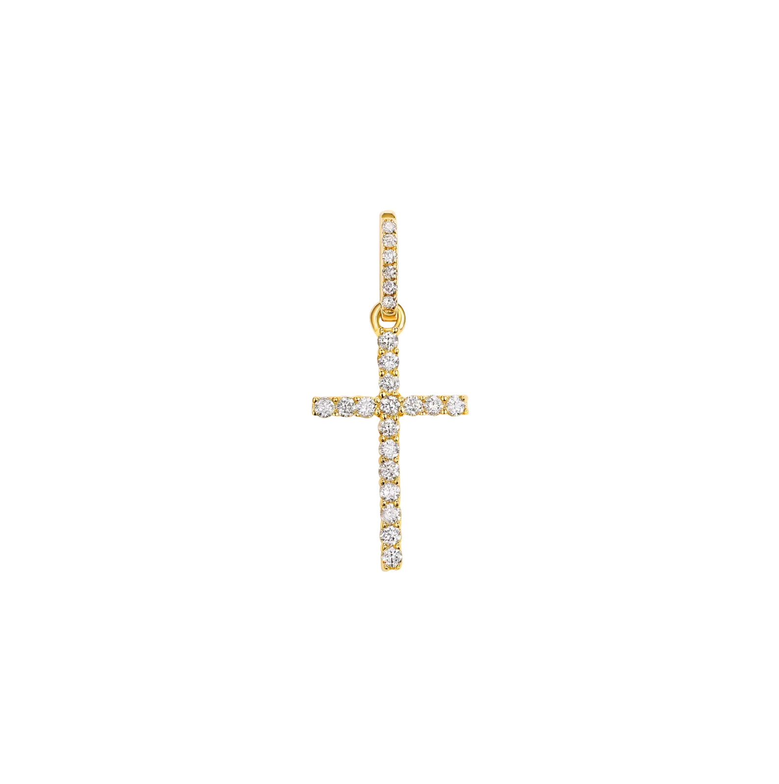 Mini Diamond Cross Pendant