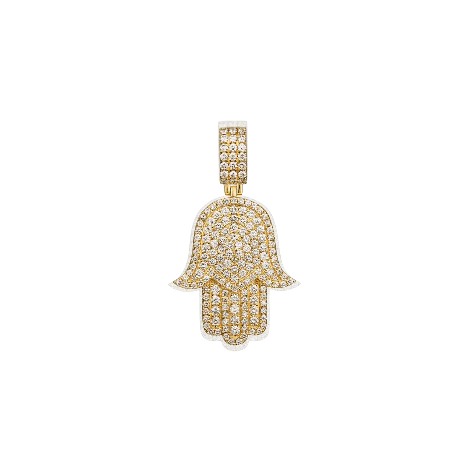Fatima's Diamond Hand Pendant