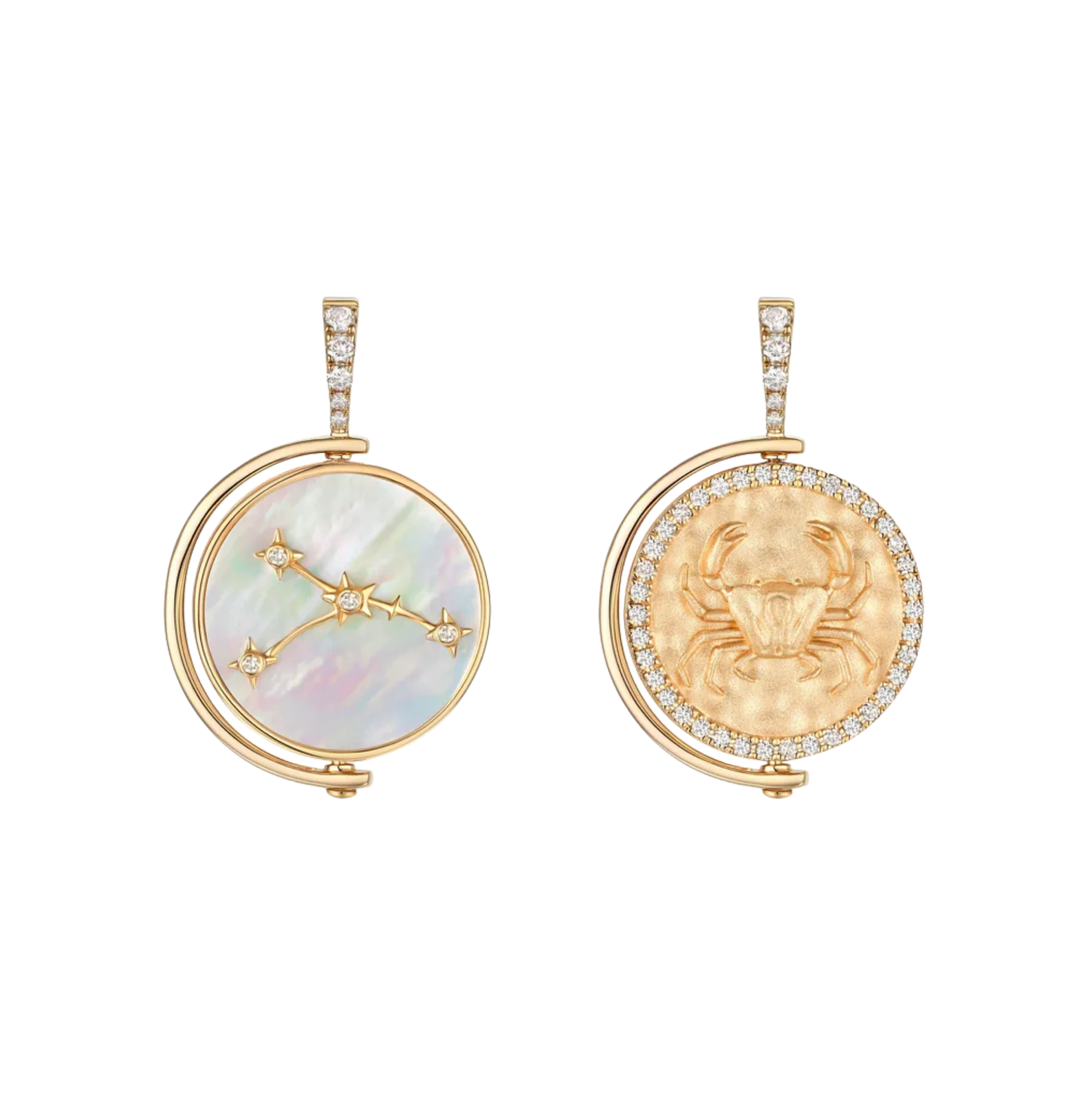 Cancer Diamond Constellation Pendant