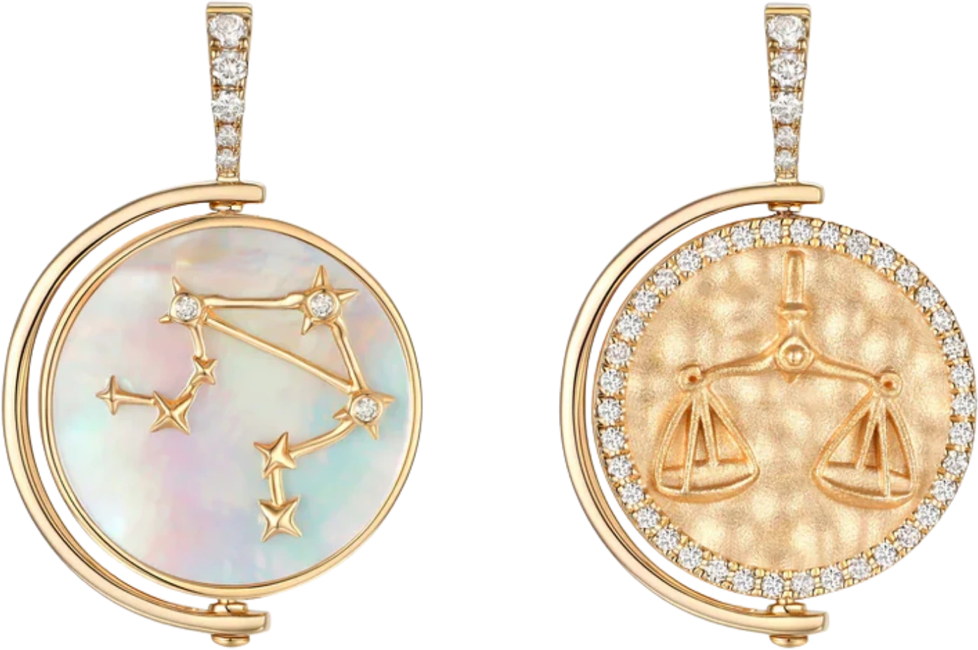 Zodiac diamond medallion